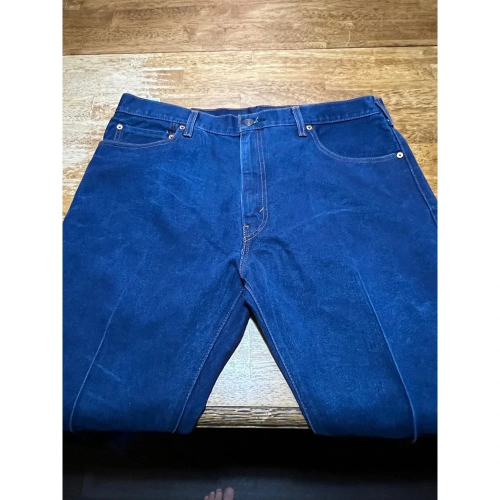 Levis 517 Bootcut Jeans Mens 40x30 Regular Indigo Flex Permanent Crease Cowboy